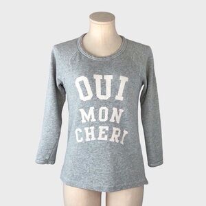 J Crew Oui Mon Cheri Sweatshirt